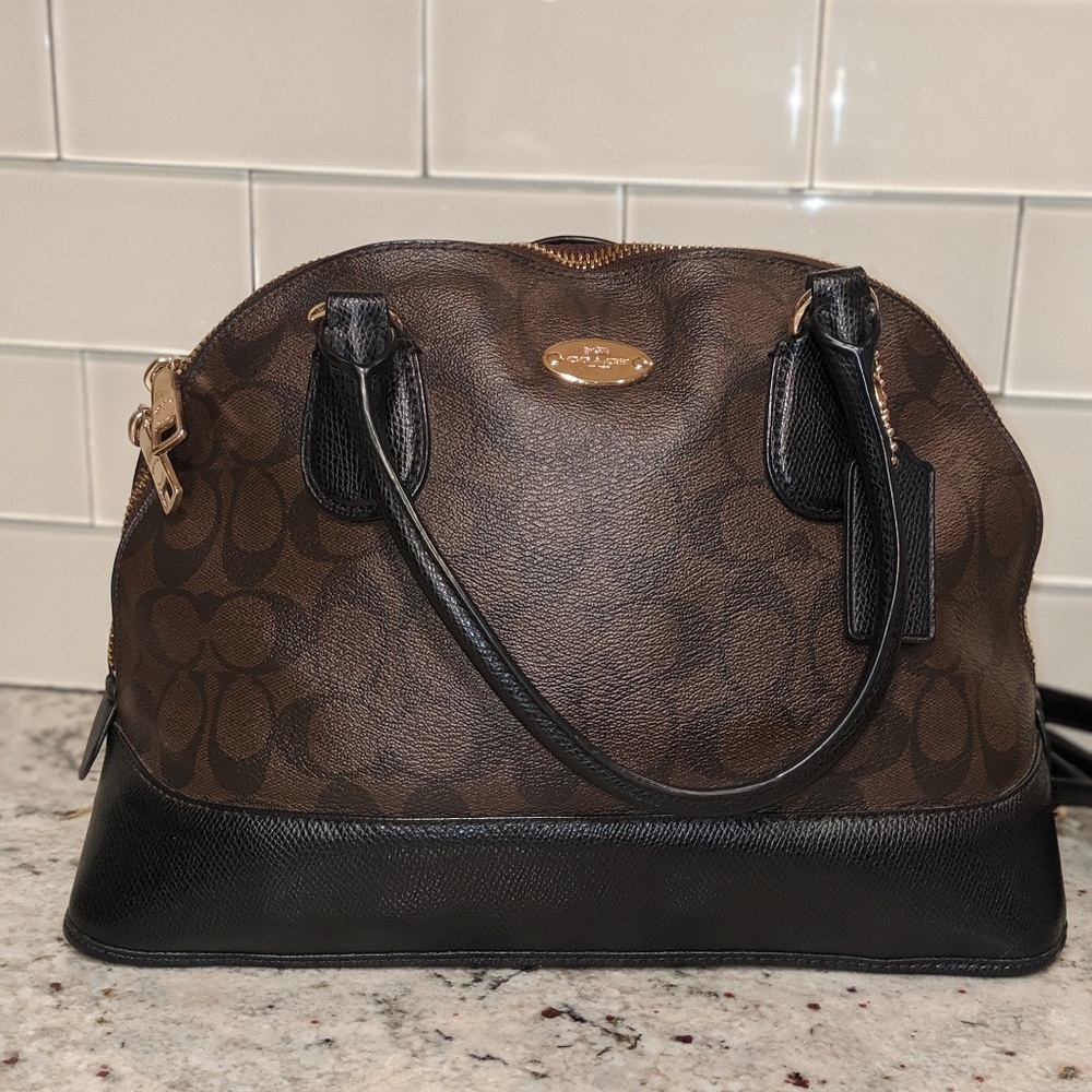 Authentic Coach Signature Dome Satchel Sm